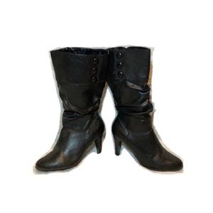 Croft and Barrow heeled black boots